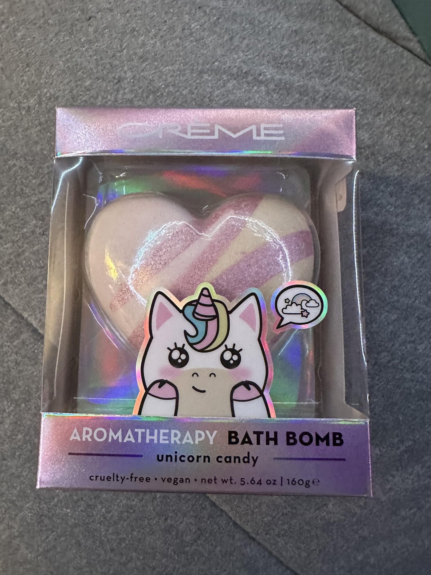 The Creme Shop Aromatherapy Bath Bomb Unicorn Candy Beauty and Personal Care The Crème Shop
