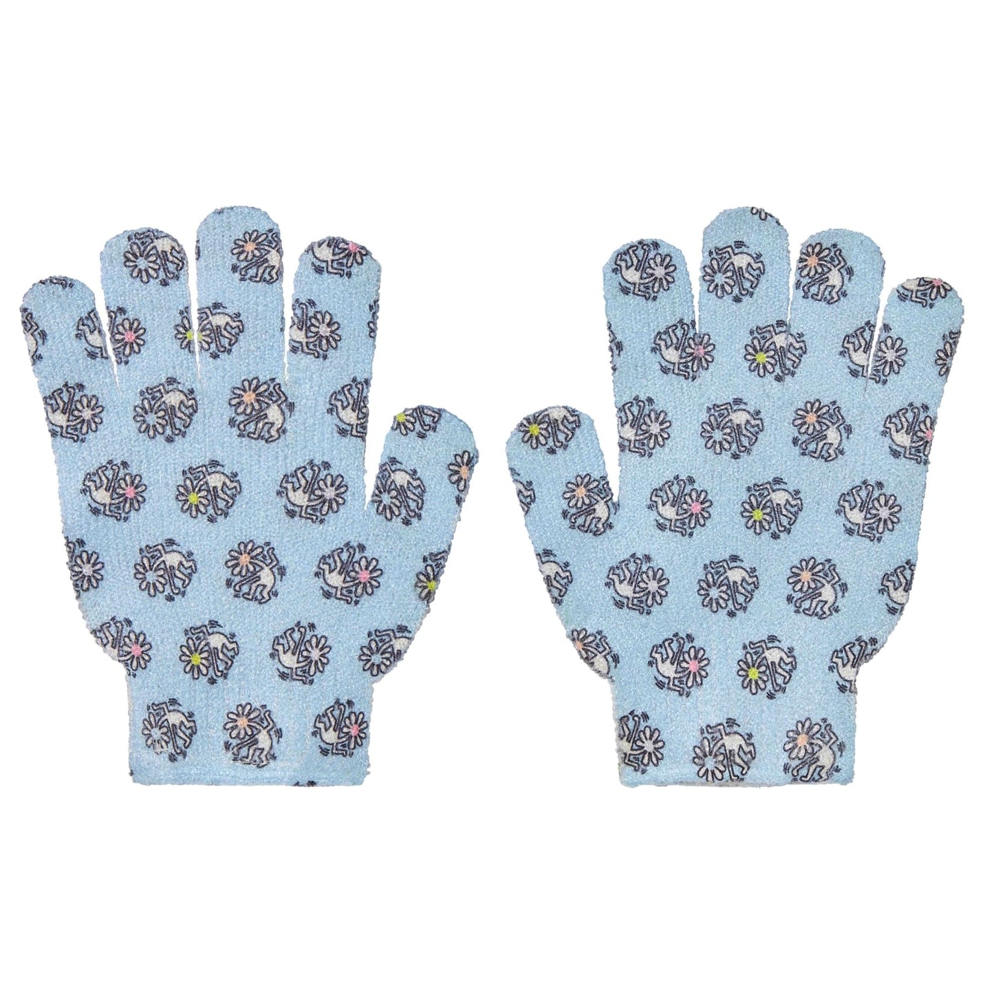 Keith Haring Exfoliating Spa Gloves - Body Scrubber (Super Fresh) Beauty and Personal Care dearcloud