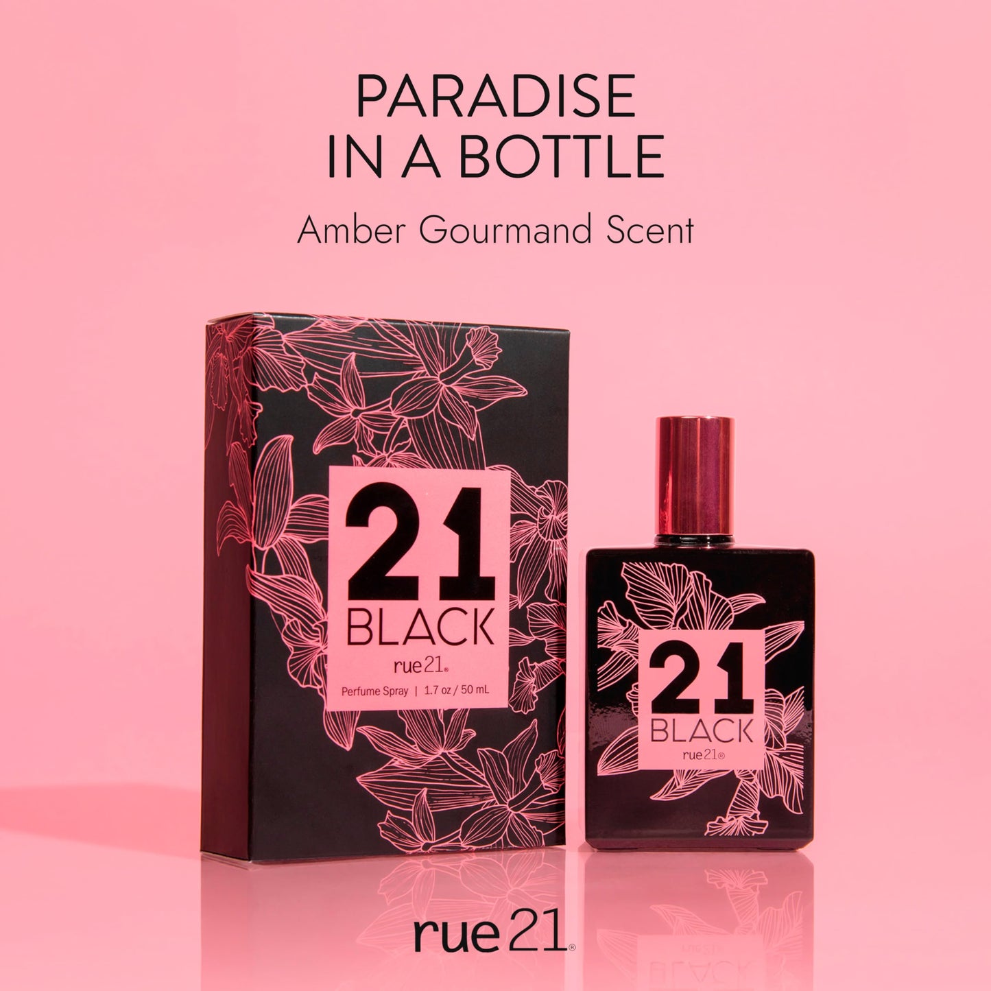 Rue 21 21 Black Eau De Parfum Women's Perfume Spray - 1.7 fl oz (50 ml) Beauty & Personal Care Rue 21