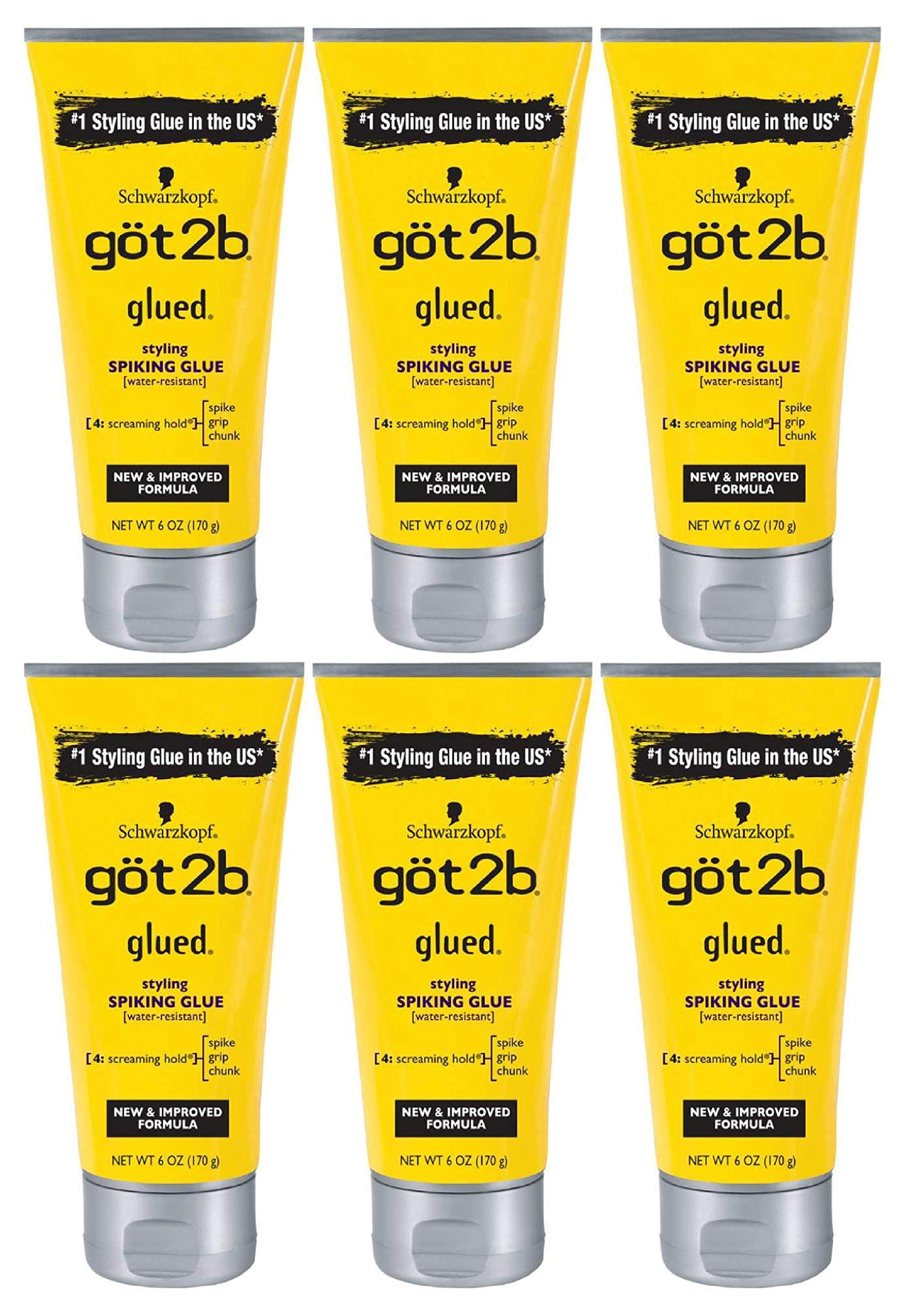 Schwarzkopf Got2b Glued Spiking Glue 6 Oz (Pack of 6) Beauty & Personal Care Got2B