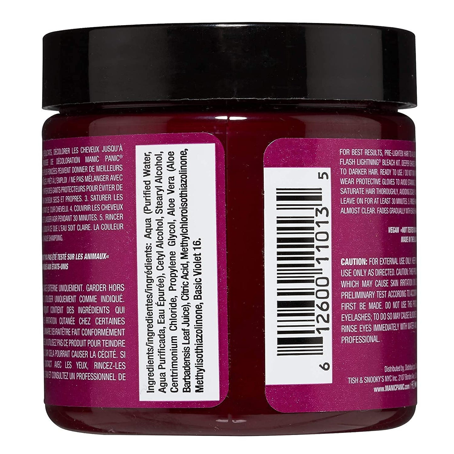MANIC PANIC Classic Fuschia Shock Semi Permanent Hair Color - Dark Pink Hair Dye for Women & Men That Lasts 4-6 Weeks - Vegan, Ammonia & Cruelty-Free Beauty & Personal Care MANIC PANIC