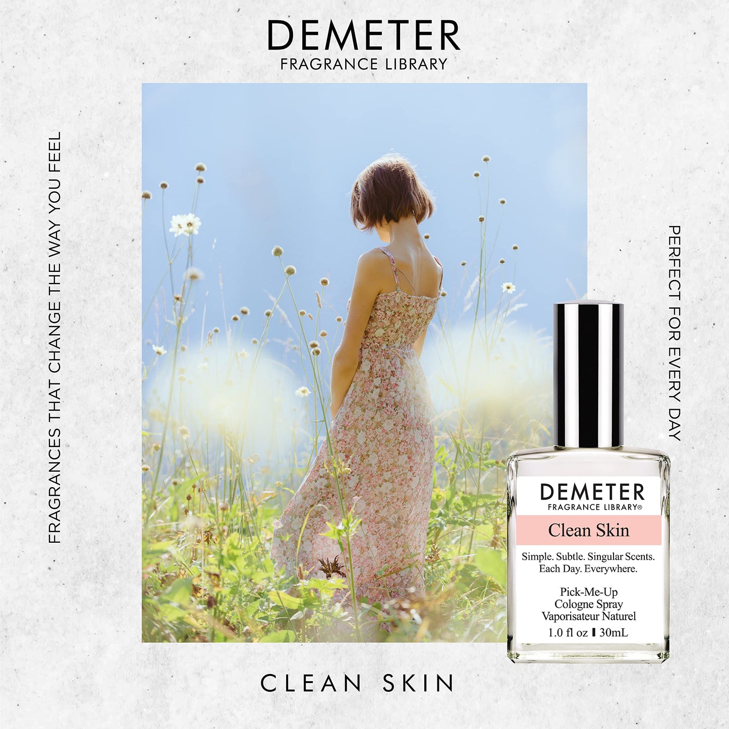 DEMETER Natural Perfume Spray Cologne for Women, Clean Skin, 1 oz Beauty & Personal Care DEMETER