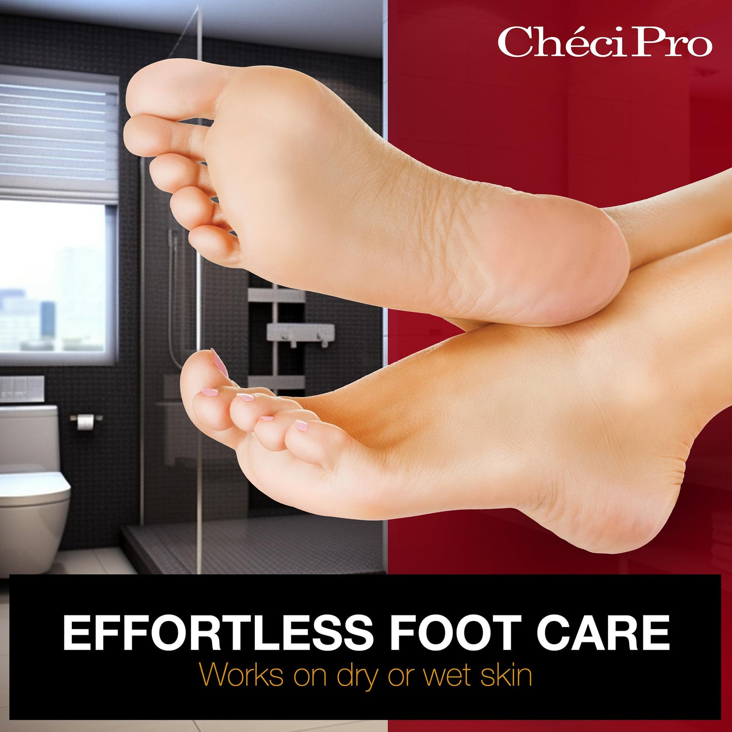 Checi Pro Nickel Foot File - Dual-Sided Foot Callus Remover for Dead Skin Feet Scrubber, Pedicure Tool Beauty & Personal Care Checi