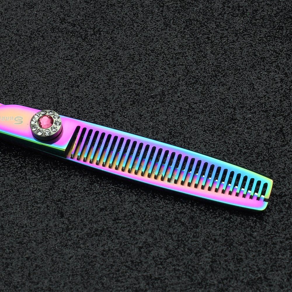 6/7/7.5/8/9 Inch Personalized Hair Scissors Salon Hair Styling Barber Scissors Stainless Steel Barber Tools (6 inch cutting)