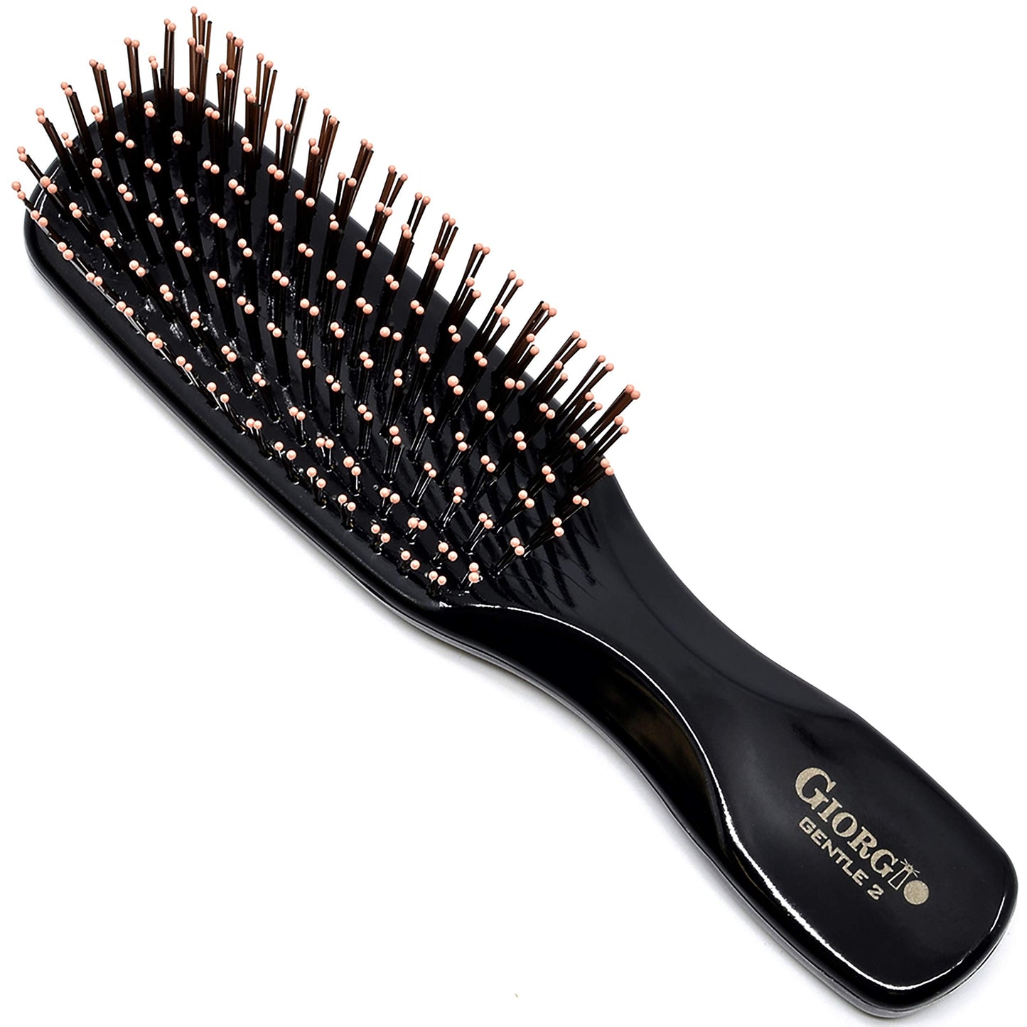 Giorgio Gentle Mini Hair Brush for Men - Dual Length Bristles for Fine and Thick Hair, Scalp Massager, Detangler, and Travel Brush Beauty & Personal Care GIORGIO