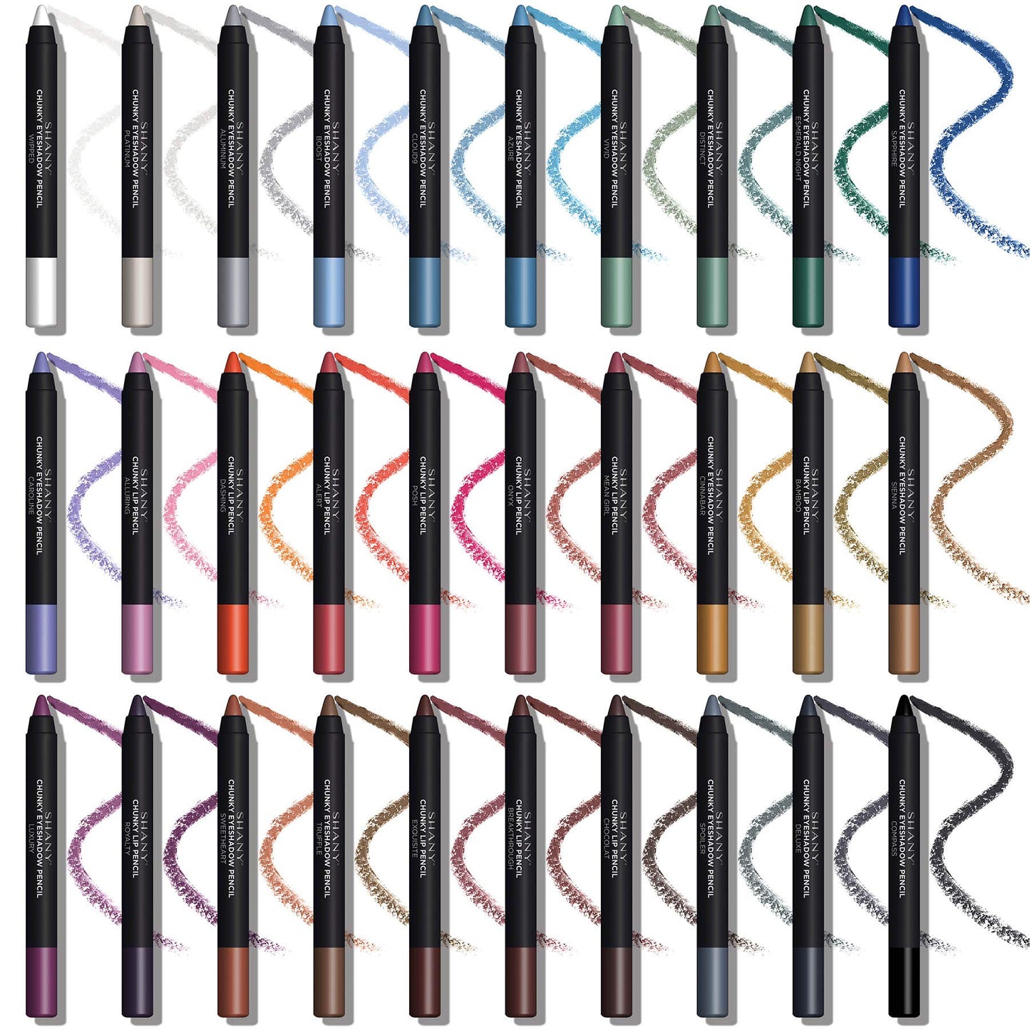 SHANY Chunky Lipstick Lip Pencil With Vitamin E & Aloe Vera - POSH Beauty & Personal Care SHANY
