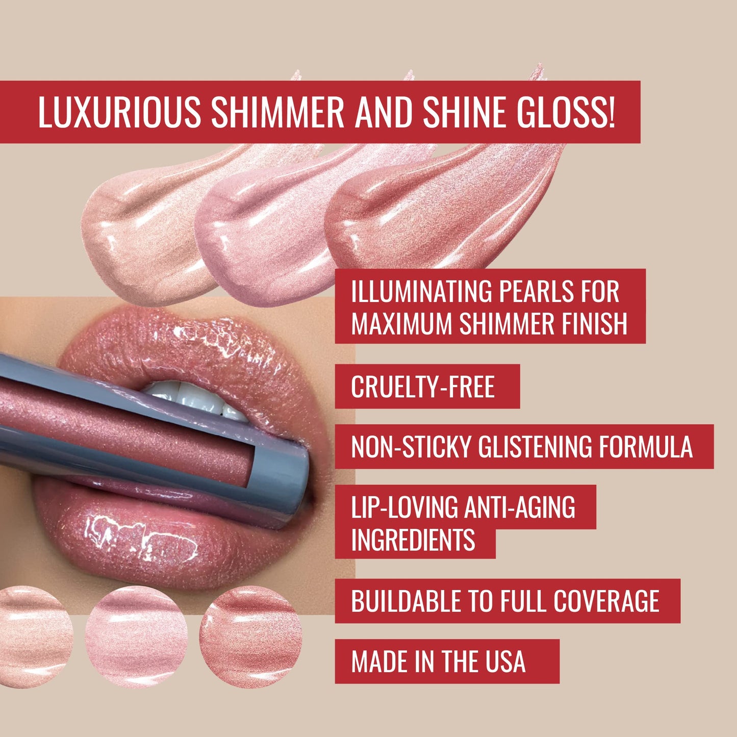 Runway Rogue LuxGloss Lip Gloss Trio, High-Pigment Shimmer Lip Gloss Set, (‘Photo Filter’, ‘Catwalk’, ‘Strike a Pose’) Beauty & Personal Care Runway Rogue