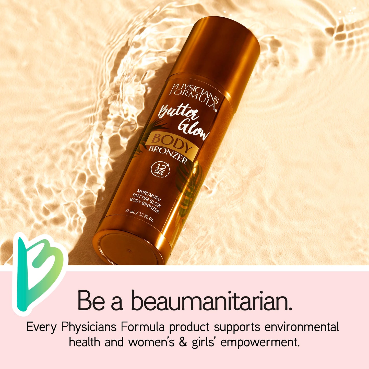 Physicians Formula Butter Glow Body Bronzer, Waterproof & Transfer-Proof, Sunless Bronze Perfection, Ultra-Creamy & Skin-Perfecting Formula for a Beauty & Personal Care Physicians Formula