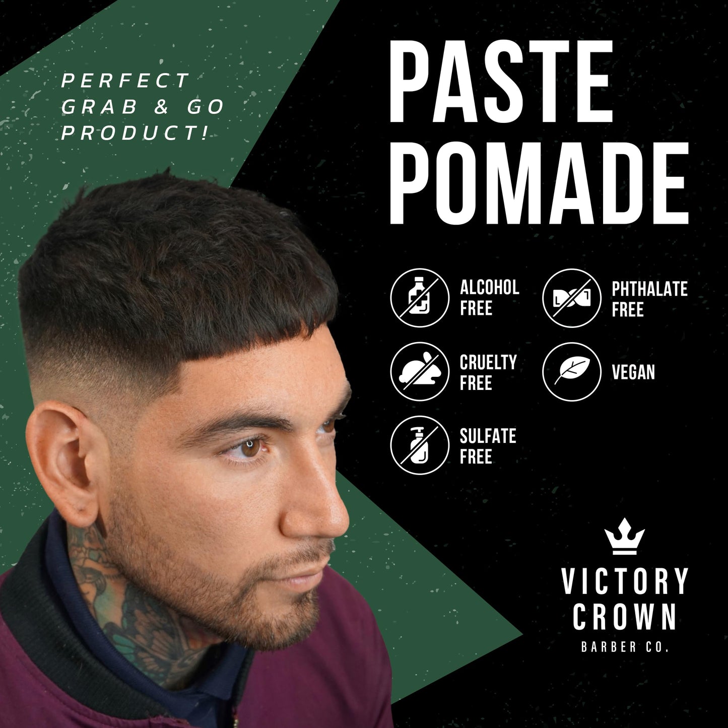 Victory Crown Paste Pomade Medium Hold & Medium Shine Natural Hair Styling Paste for Textured & Refined Looks, 3.4 Oz Beauty & Personal Care Victory Crown
