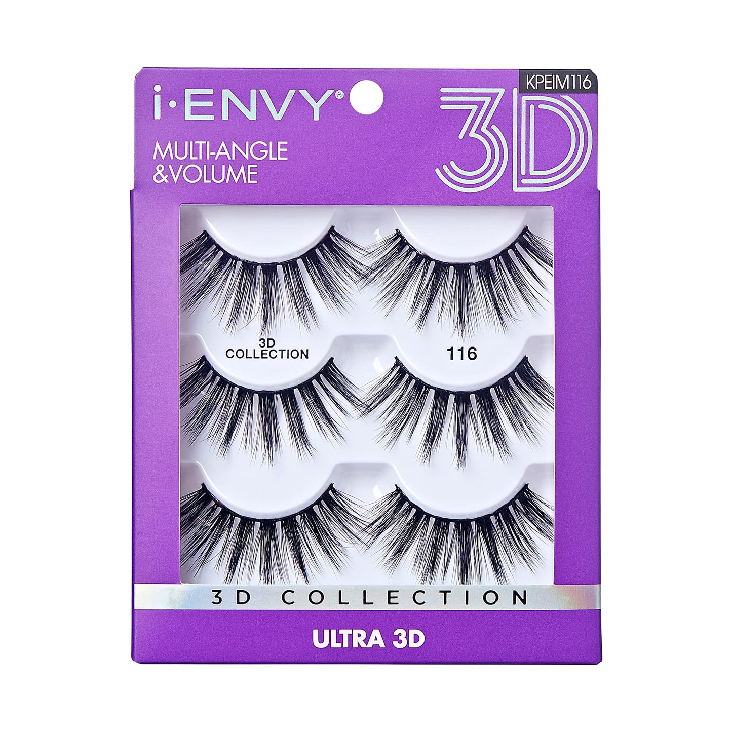iEnvy False Eyelashes 3 Pairs Fluffy and Natural Multiangle and Volume Faux Mink Lashes (16) Beauty & Personal Care i•ENVY