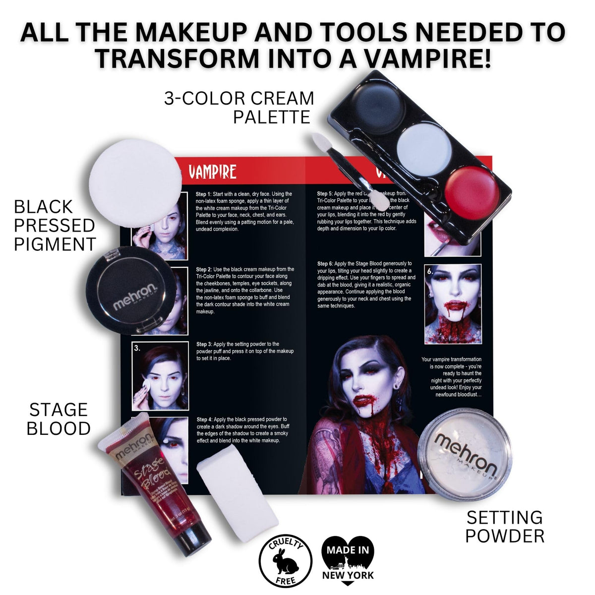 Mehron Makeup Professional Character Kit - VAMPIRE