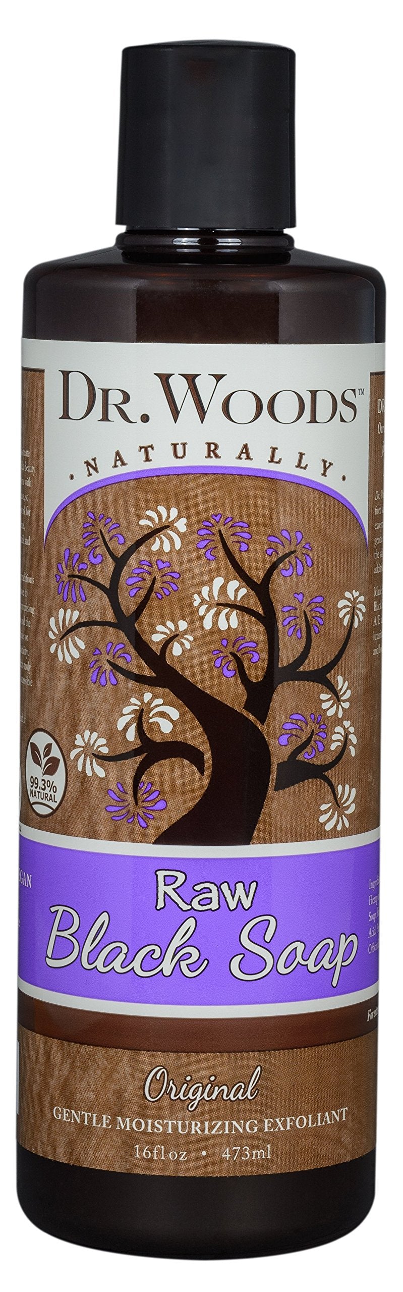 Dr. Woods Raw Liquid Black Soap with Organic Shea Butter, Body Wash for Men and Women, Gentle Exfoliant, Natural Cleanser for Face, Hands, and Body Beauty & Personal Care Dr. Woods
