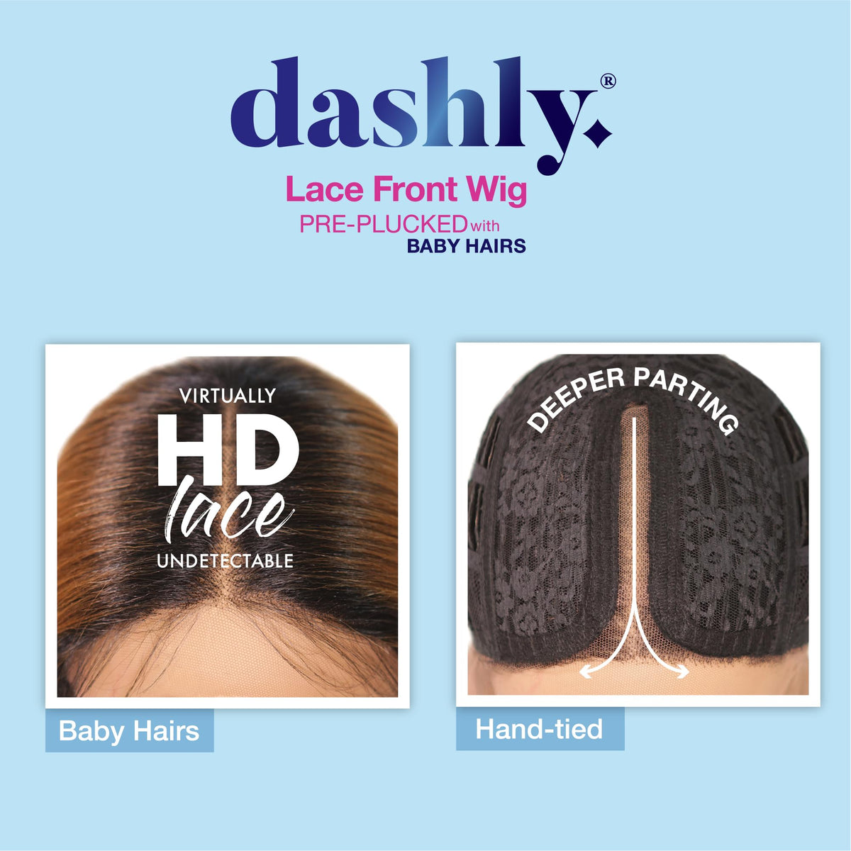 Sensationnel Dashly Lace Front Wig-Unit 51, 1B OFFBLACK
