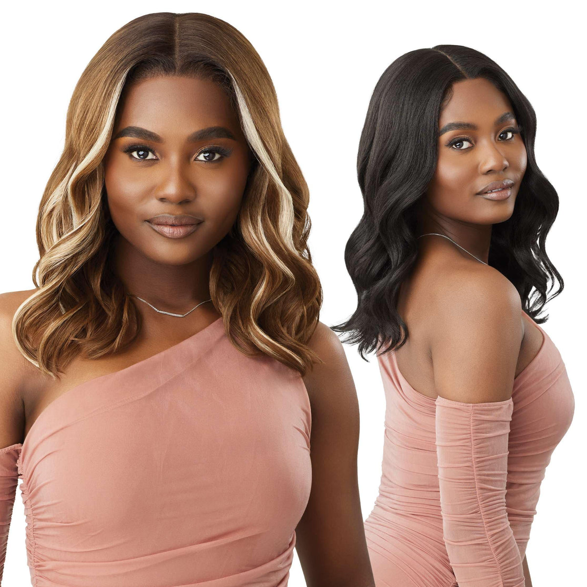Outre Lace Front Wig - Melted Hairline - Charise (JET BLACK 1)