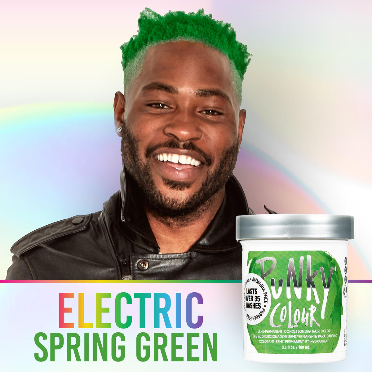 Punky Spring Green Semi Permanent Hair Color - Vegan & Cruelty-Free Conditioning Hair Dye, Lasts Up to 35 Washes, 3.5 fl oz Beauty & Personal Care Punky