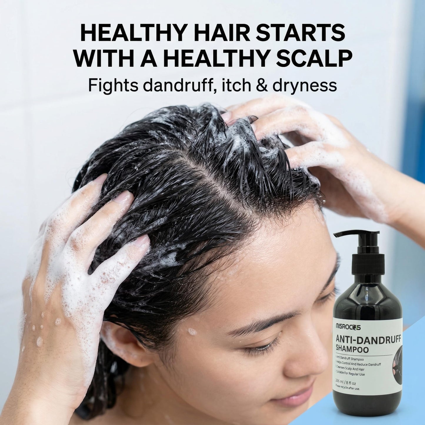 MISROCOS - Hair Care Essentials- Moisturizing Conditioner & Anti-Dandruff Shampoo, Professional Scalp Care for Deep Hydration, Shine, Flake Control Beauty & Personal Care MISROCOS