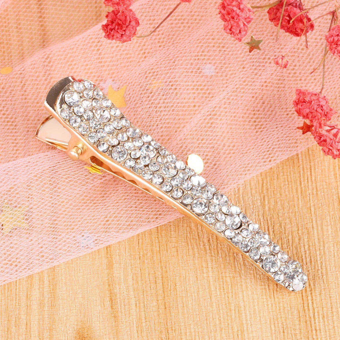 12 Pcs Rhinestone Alligator Hair Clips Fancy Crystal Duckbill Hair Clips for Women Girls Hair Styling Tools Accessories Beauty & Personal Care LoveBB
