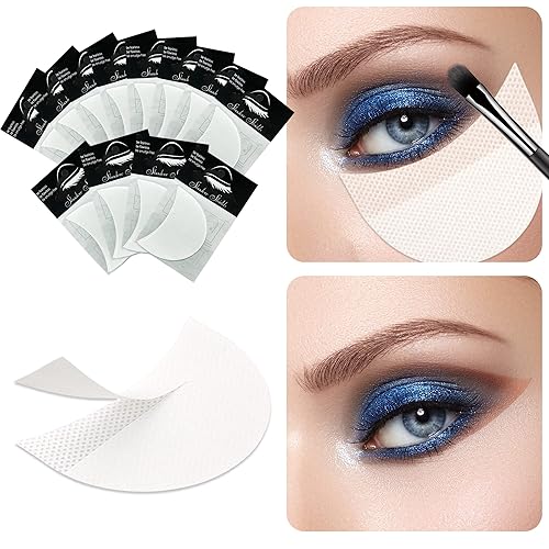 TailaiMei 120 Pcs Eyeshadow Shields, Eyeshadow Stencil for Prevent Makeup Residue, Lint Free Gel Pad for Eyeliner, Eyelash Extensions and Lip Makeup Beauty & Personal Care TailaiMei