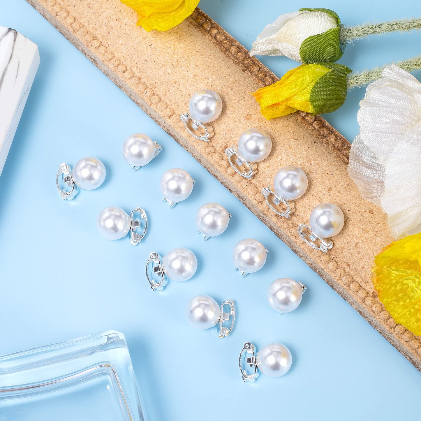 Isslly 30PCS Mini Pearl Hair Clips for Women, White Pearl Hair Pins, Cute Hair Barrettes, Elegant Head Decorations for Girls, Brides for Daily Use Beauty & Personal Care Isslly
