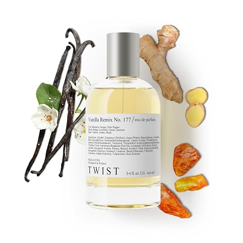 Twist Vanilla Remix No. 177 - Inspired by Lattaf. Angham, Long-Lasting Perfume for Women, Vegan, Clean Ingredients, Vanilla & Ginger Fragrance - Spray Beauty & Personal Care HOUSE OF TWIST