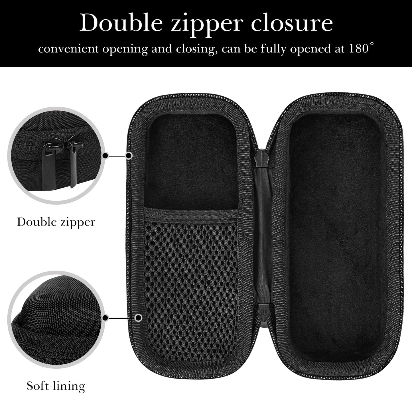 Linkidea Electric Shaver Travel Case for Women, Compatible with OLOV/Risina TC-017 / MANSPOT HCW003A, Hard EVA Shell Carrying Bag for Bikini Trimmer Beauty and Personal Care Linkidea