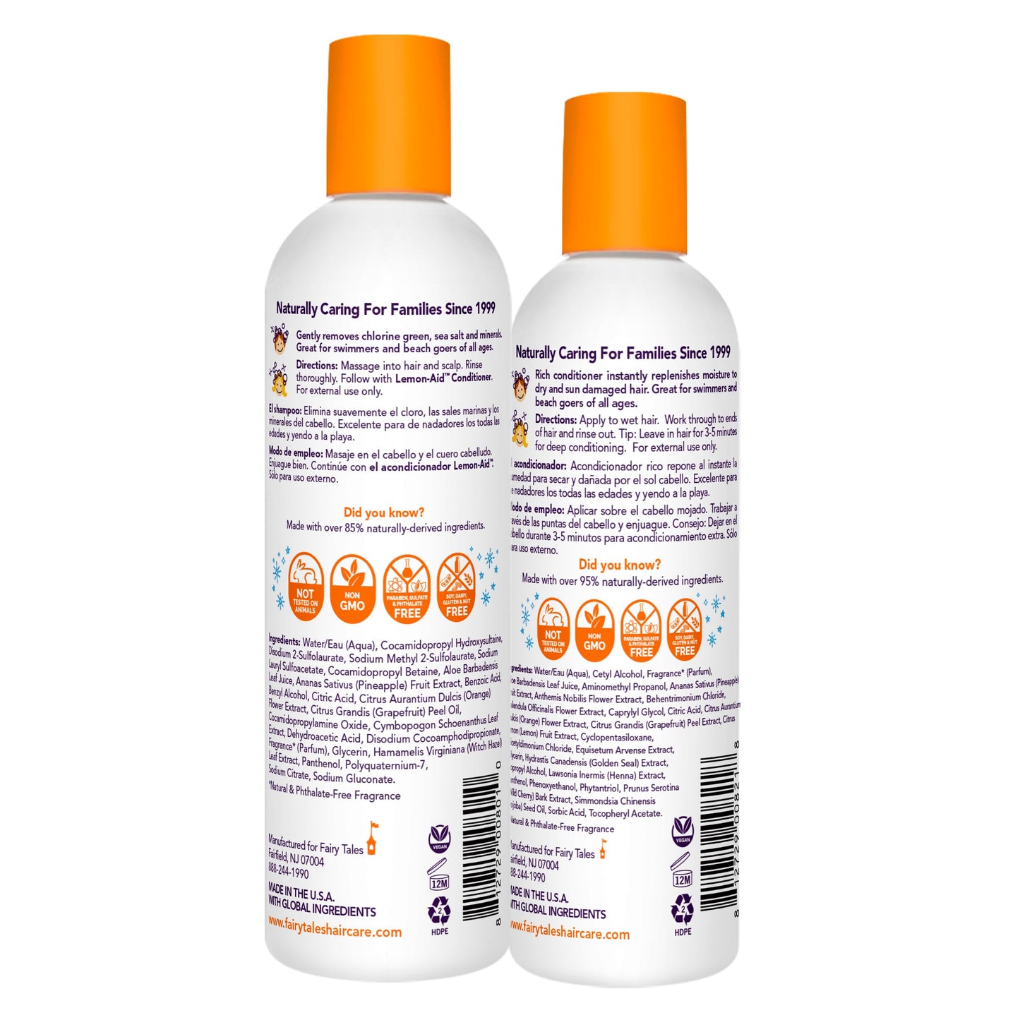 Fairy Tales Sun & Swim Shampoo & Conditioner for Kids - Chlorine Removal Swim Shampoo, Removes Green Pool Tones, Sea Salt & Mineral Buildup Beauty & Personal Care Fairy Tales