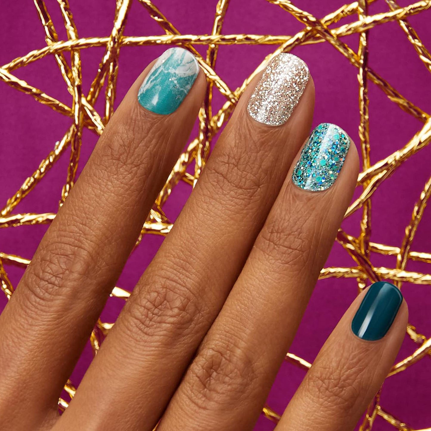 Dashing Diva Gloss Nail Strips - Ivy Opal | UV Free, Chip Resistant, Long Lasting Gel Nail Stickers | 32 Wraps, Prep Pad, Nail File Beauty & Personal Care Dashing Diva