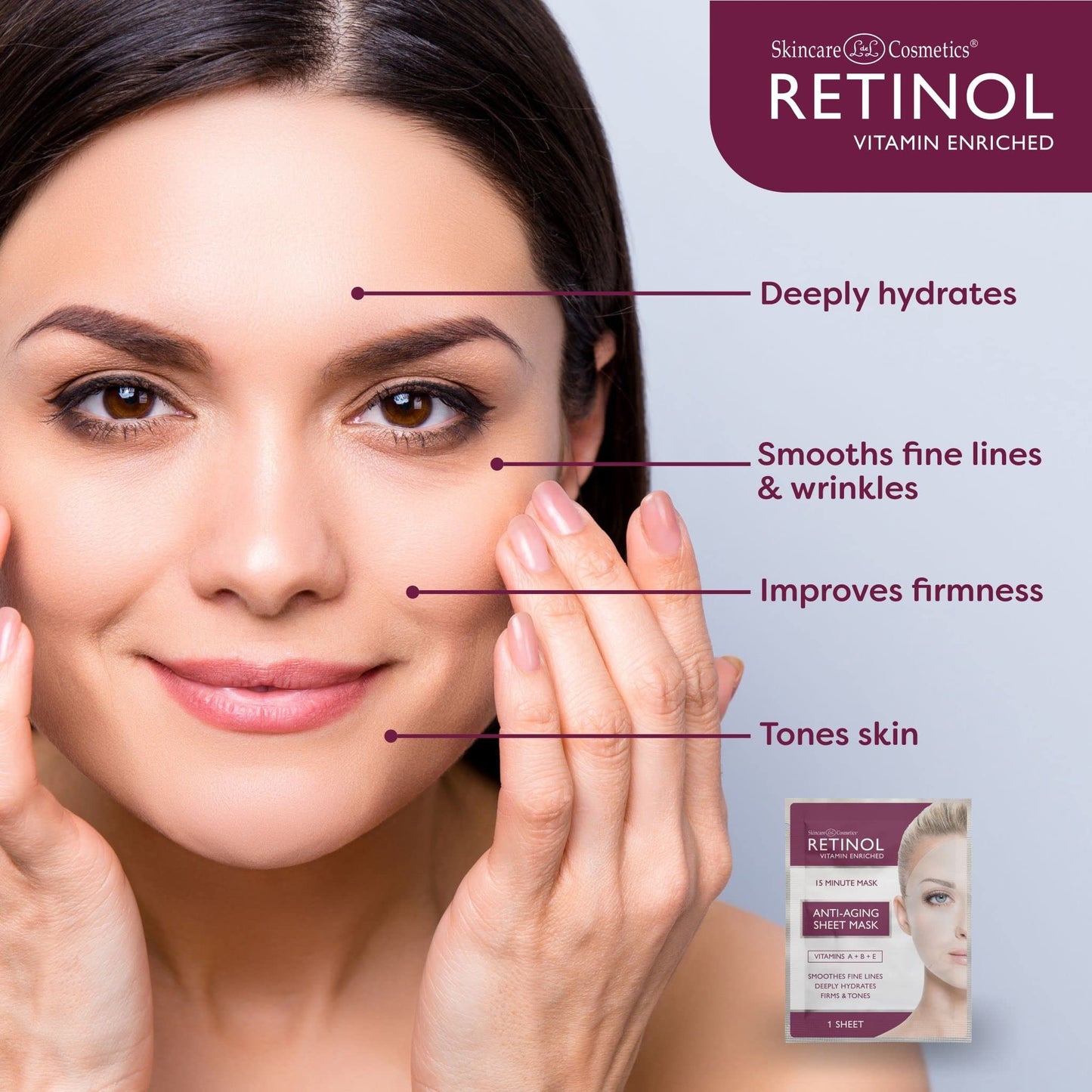 LIVAURA Retinol Anti-Aging Sheet Mask - Hydrating Vitamin-Enriched 15 Minute Treatment With Collagen Firms Face - Exfoliates for Improvement In Tone Beauty & Personal Care Retinol