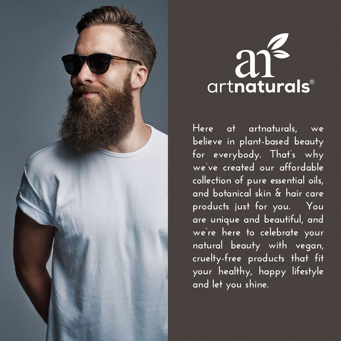 Artnaturals Natural Beard Deep Conditioner - (8 Fl Oz / 236ml) - Infused with Aloe Vera, Tea Tree and Jojoba Oil Beauty and Personal Care Artnaturals