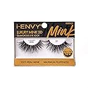 i-ENVY Luxury Mink Collection False Eyelashes 100% Real Mink Glamorous Eye Look Lashes Maximum Fluffiness 3D Multi-Curl Angle (1 Pack) Beauty & Personal Care i•ENVY