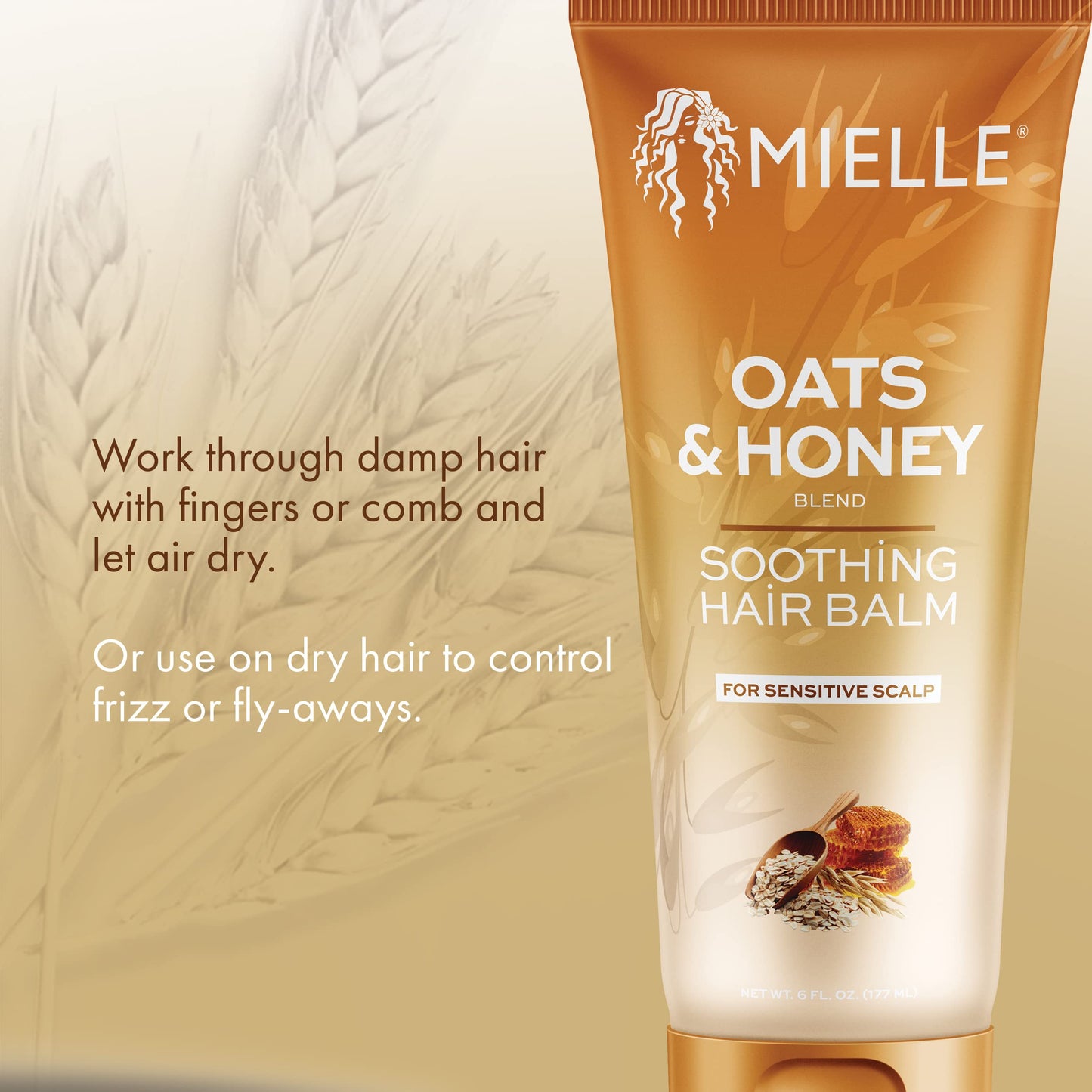Mielle Organics Oats & Honey Soothing Hair Balm Beauty & Personal Care Mielle Organics