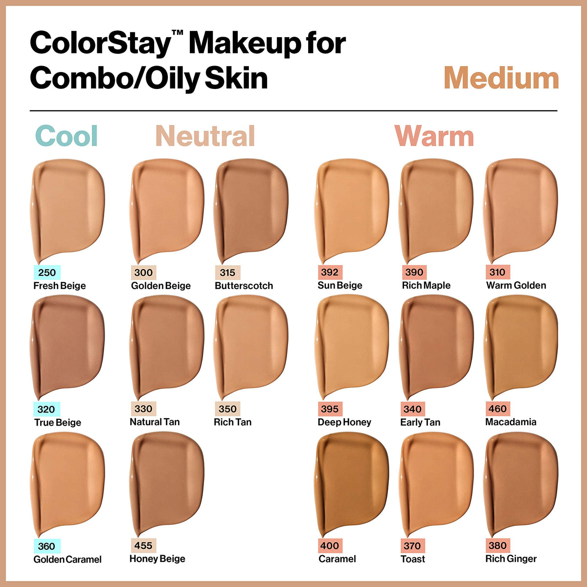 Revlon Liquid Foundation, ColorStay Face Makeup for Combination & Oily Skin, SPF 15, Longwear Longwear Medium-Full Coverage with Matte Finish, Natural Beauty & Personal Care REVLON