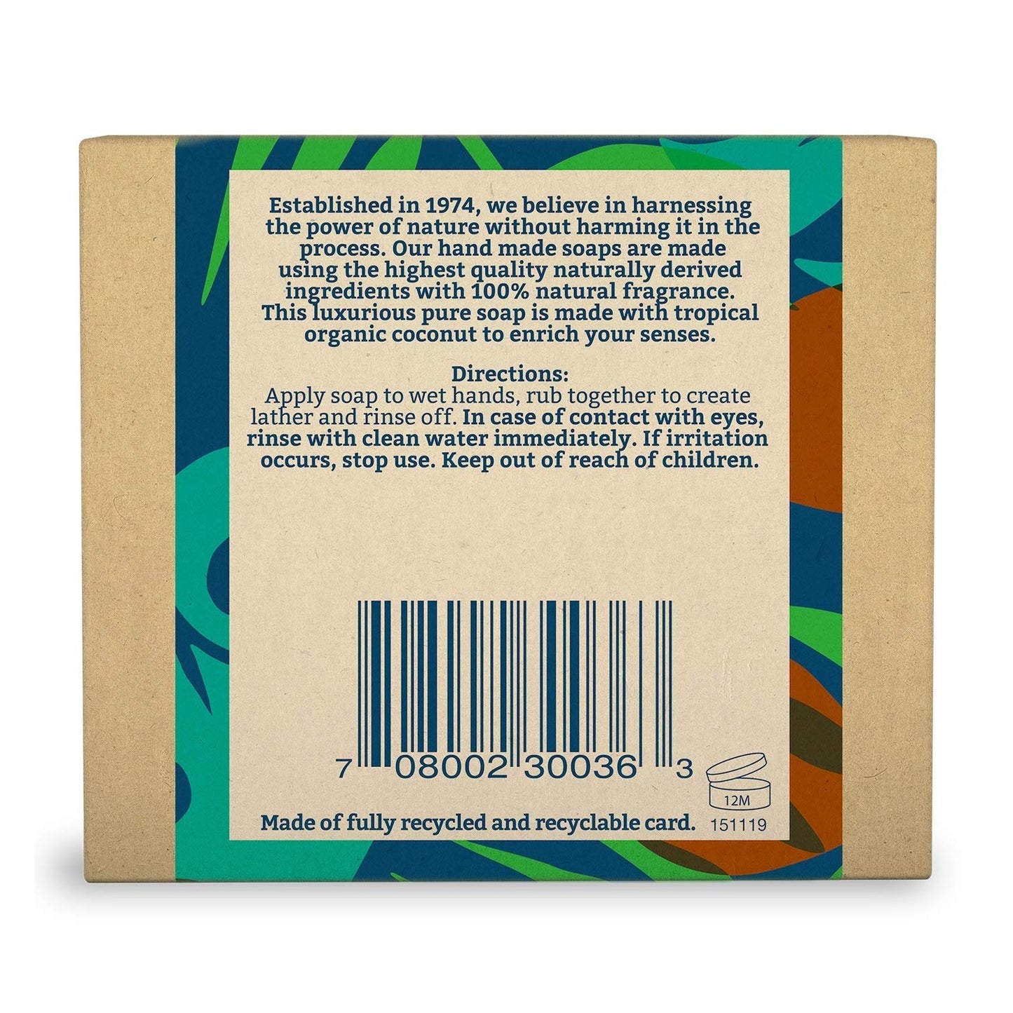 FAITH IN NATURE Coconut Soap Bar, 100 GR Beauty & Personal Care FAITH IN NATURE