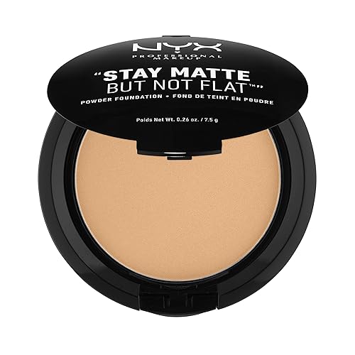 NYX PROFESSIONAL MAKEUP Stay Matte But Not Flat Powder Foundation, Soft Beige Beauty & Personal Care NYX PROFESSIONAL MAKEUP