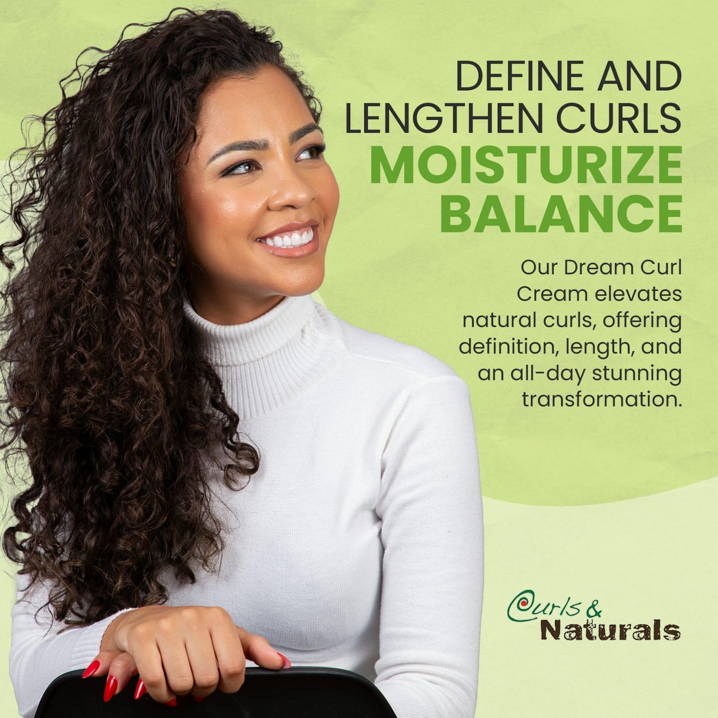 Curls & Naturals Dream Curl Cream with Shea Butter, Natural Honey, Castor Oil and Moroccan Argan Oil | Hydrating Cream that Defines and Lengthens Beauty & Personal Care Curls & Naturals