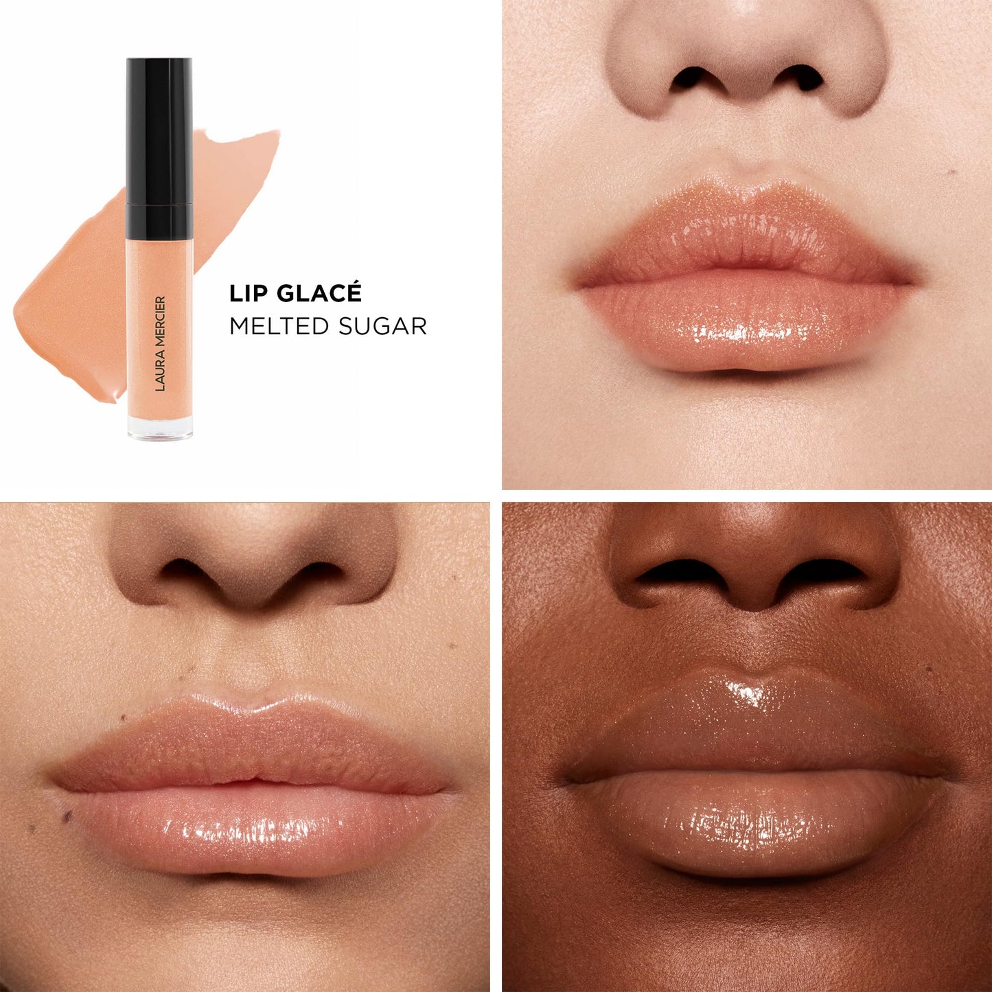 Laura Mercier Lip Glacé Balm Gloss, High-Shine Finish, 24HR Moisture, Improves Hydration, Smooth and Even Application, Infused with Jojoba Oil, 310 Beauty & Personal Care Laura Mercier