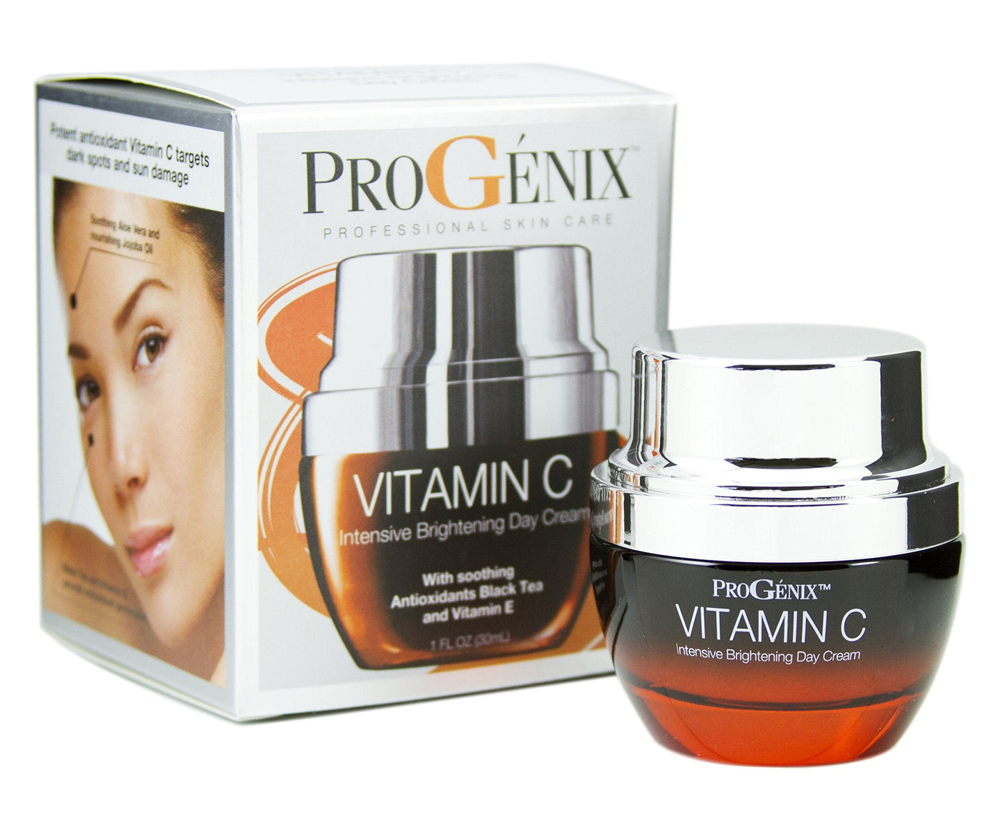 Progenix Vitamin C Face Cream Moisturizer Skin Care Facial Lotion, Potent Vitamin C Gel Cream For Face Targets Dry Skin, Age Spots, Wrinkles Beauty & Personal Care Progenix