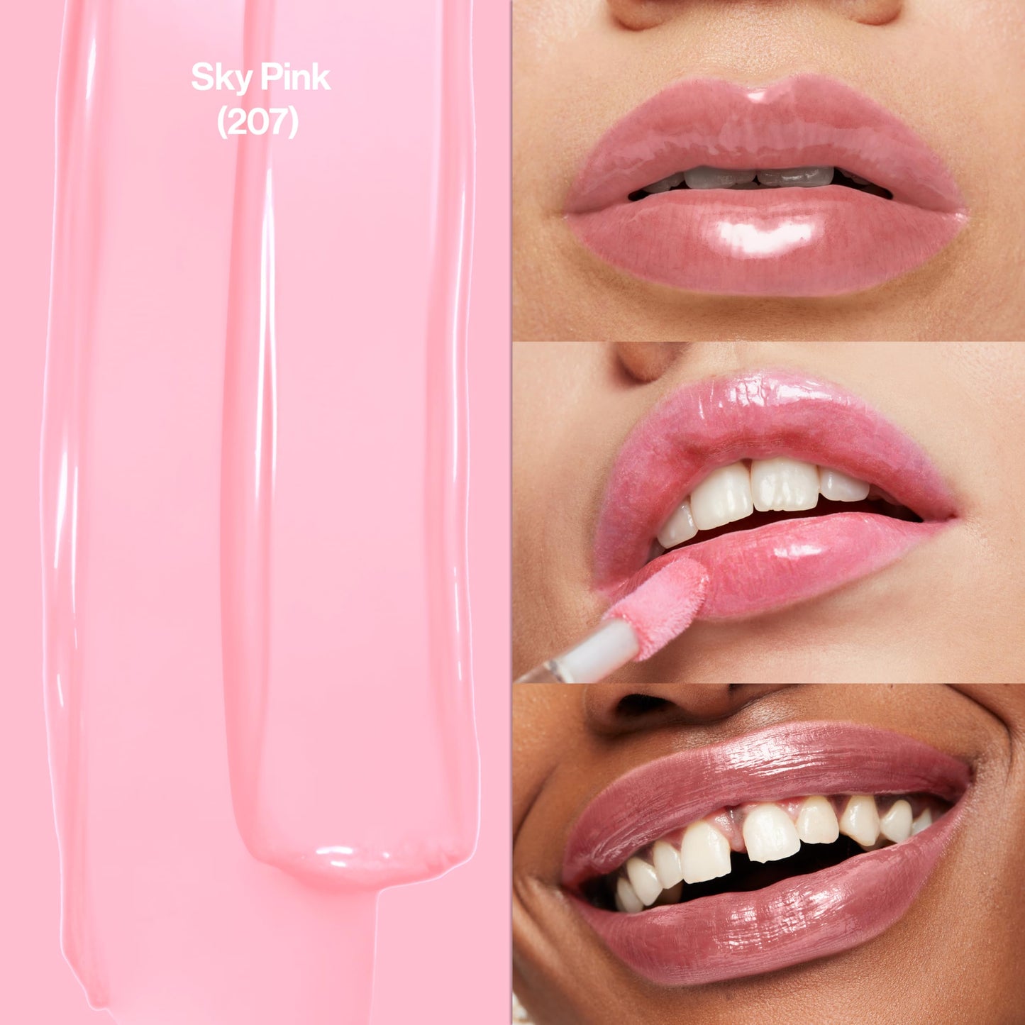 Revlon Super Lustrous Lip Gloss, Non-Sticky, Hydrating, High Shine Finish, 207 Pink Sky, 0.13 oz Beauty & Personal Care REVLON