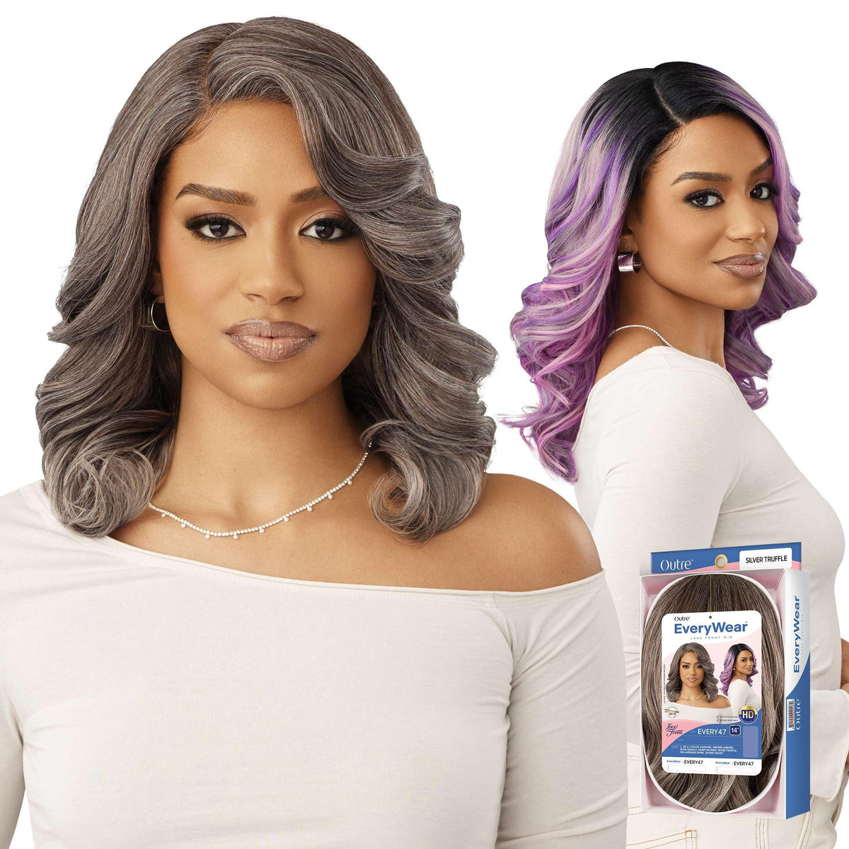 Outre Lace Front Wig - Everywear - Every 47 (JET BLACK 1)