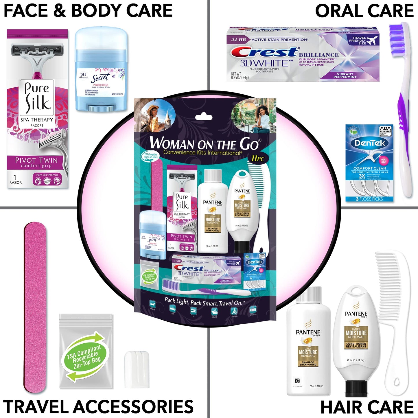 Convenience Kits International Women's Kit, Multicolor Beauty & Personal Care Convenience Kits International
