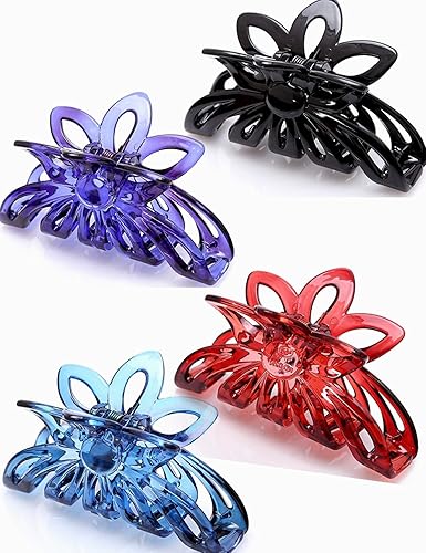Prettyou 3.5 Inches Plastic Large Clip Hair Claws for Women, Pack of 4 Beauty & Personal Care Prettyou