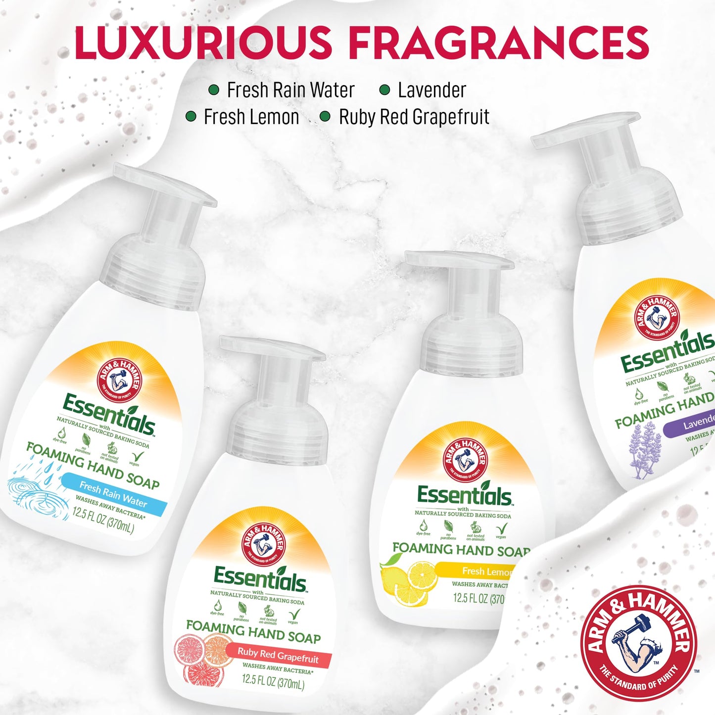 Arm & Hammer Foaming Hand Soap for Skin Cleaning - Cleanser with Lavender Vanilla Scent - Hand Soap Pump with Aloe Vera & Different Ingredients 12.5 Beauty & Personal Care Arm & Hammer