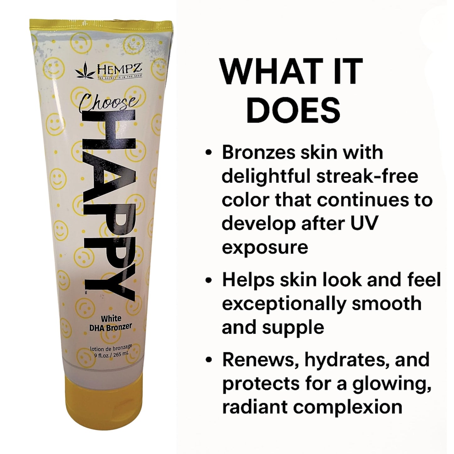 Hempz Choose Happy White DHA Bronzer 9oz Beauty & Personal Care Hempz