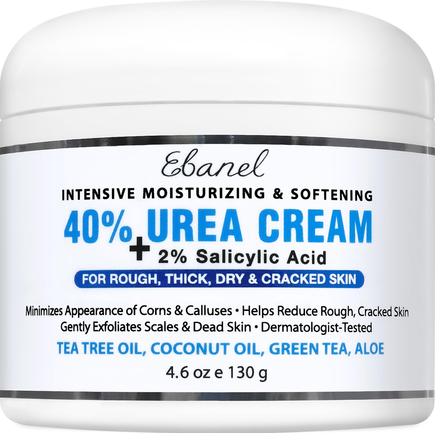 Ebanel Urea Cream 40% with 2% Salicylic Acid – Foot Cream for Dry Cracked Heels, Callus Remover, Toenail Softener & Skin Barrier Repair Beauty & Personal Care Ebanel
