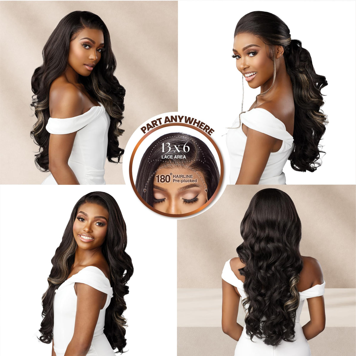 Sensationnel Bare Lace 13x6 Wig-Unit 8, LIGHTASHBROWN