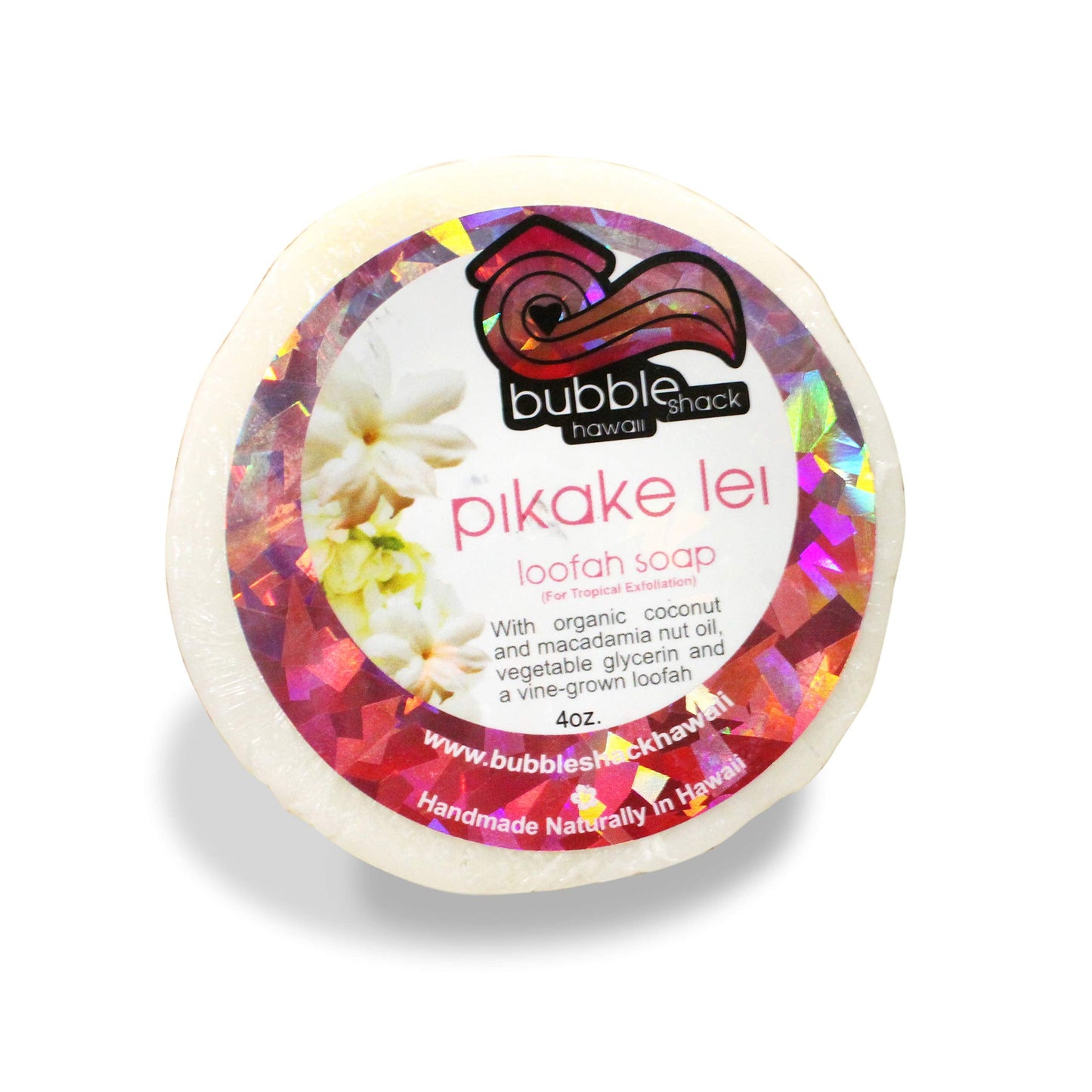 Bubble Shack Hawaii Loofah Lather Pikake Lei Beauty and Personal Care Bungalow Glow Hawaii