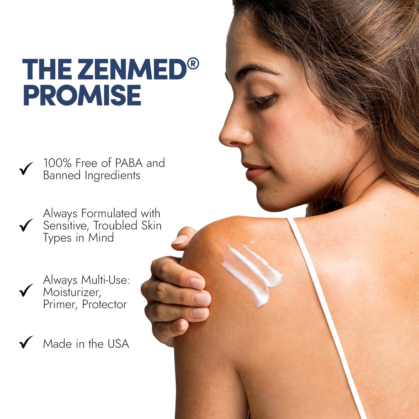 ZENMED Oil-Free Moisturizer with SPF 30-2 oz. 100% PABA-Free Light & Sheer Formula Helps Protect Sensitive & Troubled Skin Types For Oily & Acne Skin Beauty & Personal Care ZENMED