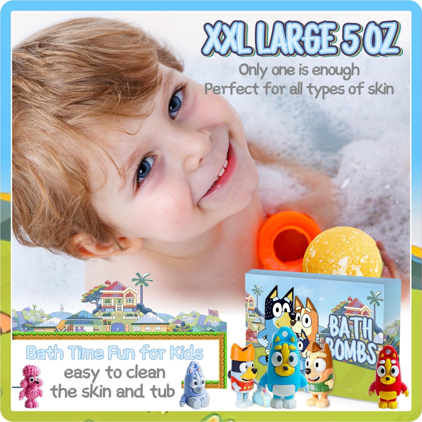 Bath Bombs for Kids: XXL Bath Bombs with Surprise Inside, Organic Bath Bombs Rich in Natural Essential Oils, Kids Bath Bombs Gift Set for Dry Skin… Beauty & Personal Care POPBATH