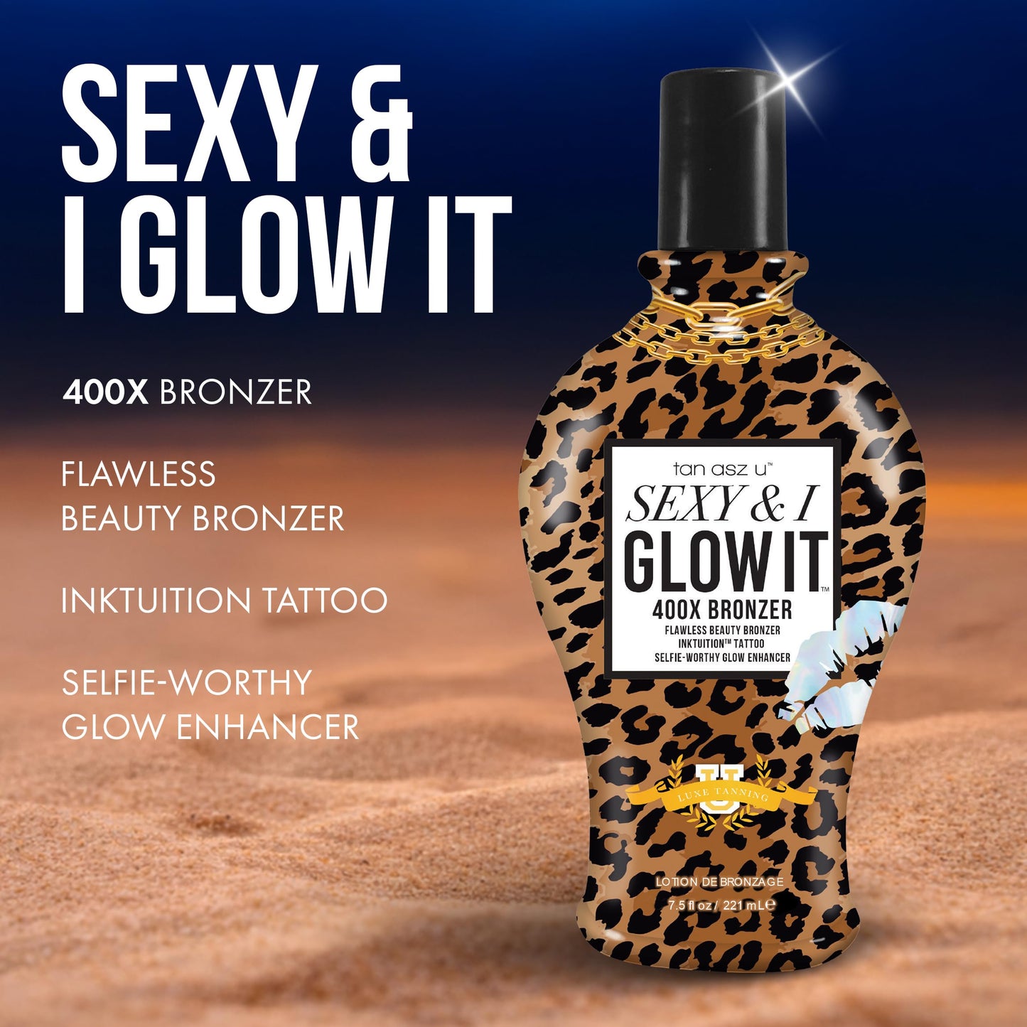 Sexy & I Glow It 400X Bronzer 7.5oz Bottle Beauty & Personal Care Brown Sugar
