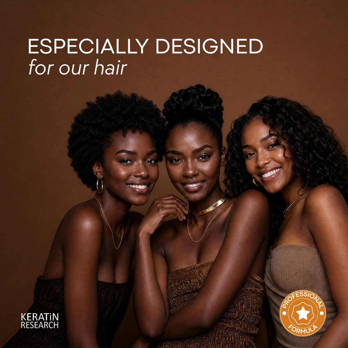 Gold Label Brazilian Keratin Hair Treatment Straightening works on All Hair Types Incl Coarse Thick Dry Frizzy Curly Bleached Dominican Brazilian